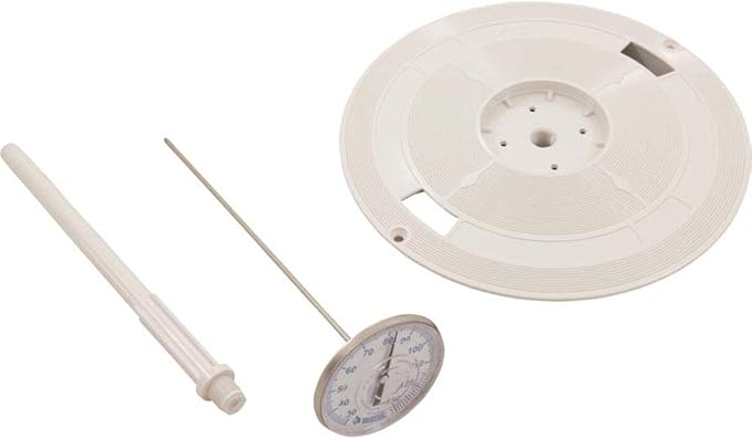 Pentair 9-7/8" Skimmer Lid with Thermometer for SwimQuip, Swimrite, Jacuzzi, Hayward, White | L1