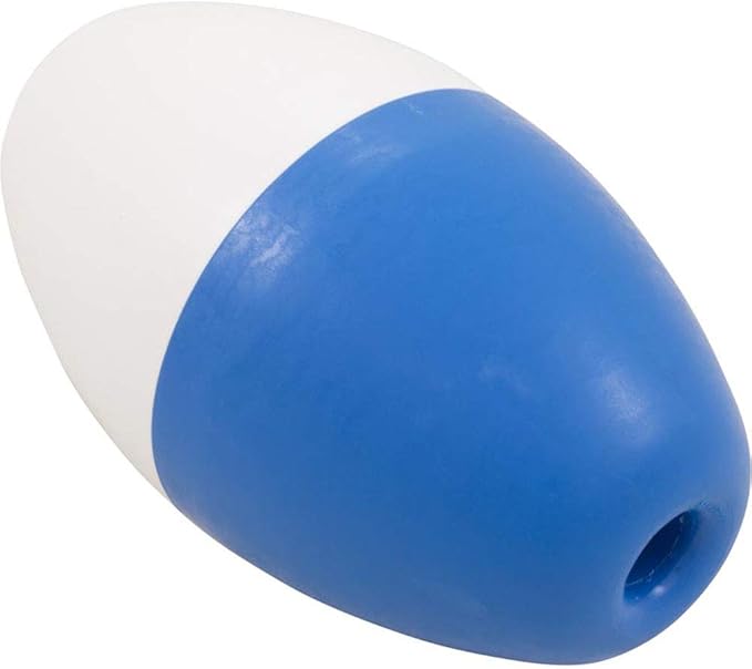 Pentair R181016 Rainbow #350 Polyethylene Rope Float, 3" x 5", Blue/White