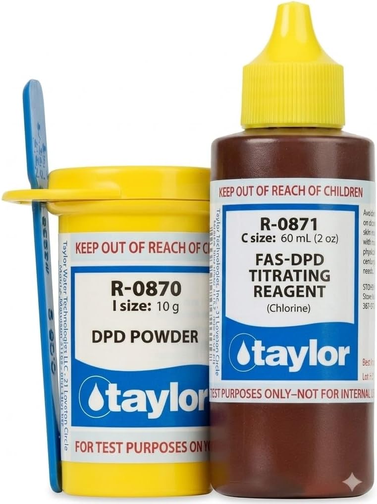 Taylor Technologies FAS-DPD Refill Kit | R-0870-I Powder & R-0871-C Reagent