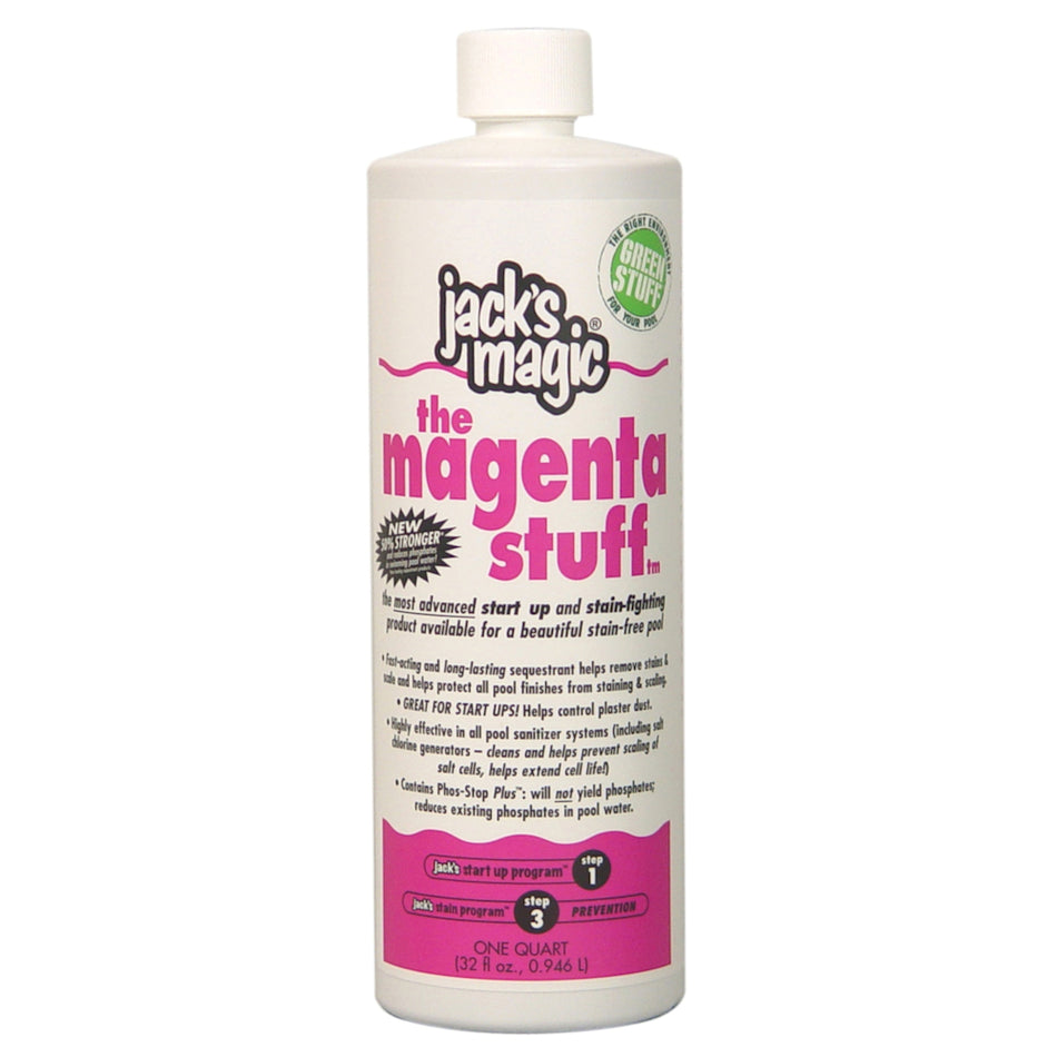 Jacks Magic Magenta Stuff Metal Remover, 32 oz Bottle | PMAGENTA032