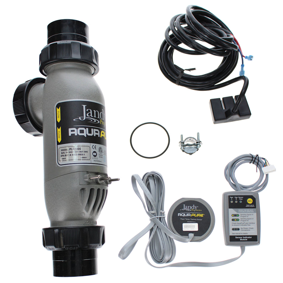 Jandy AquaPure Salt Chlorinator PureLink Cell Kit, 14 Blade, 40,000 gallons 120/240 VAC, 50/60 Hz, 1.25-2.5 AMPS | PLC1400