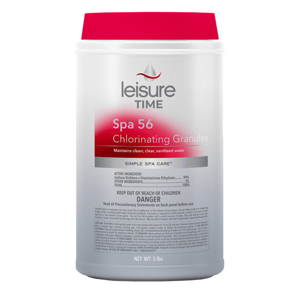 Leisure Time Spa 56 Chlorinating Granules, 5 lb Bottle | LT29
