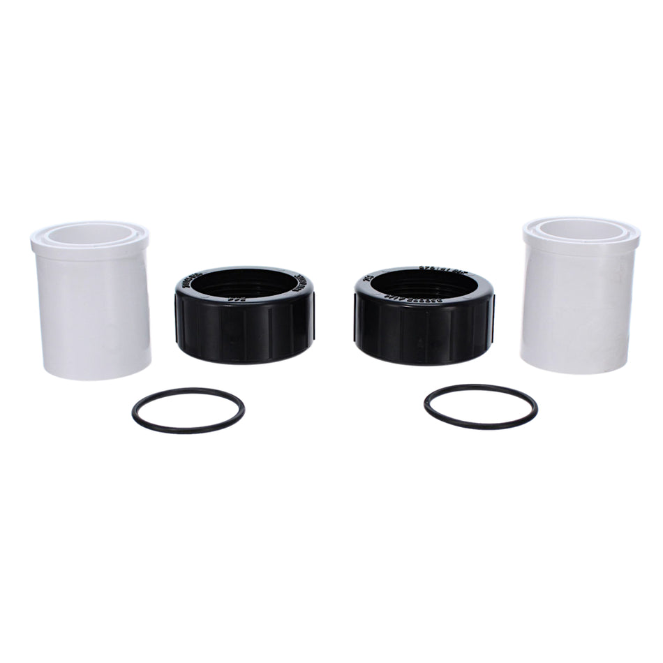 Pentair SuperFlo SuperMax 1.5" Union Kit, Black | 351157