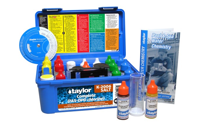 Taylor Complete Kit For Chlorine/Bromine, Ph, Alkalinity, Hardness, Cya, Salt | K-2006-SALT