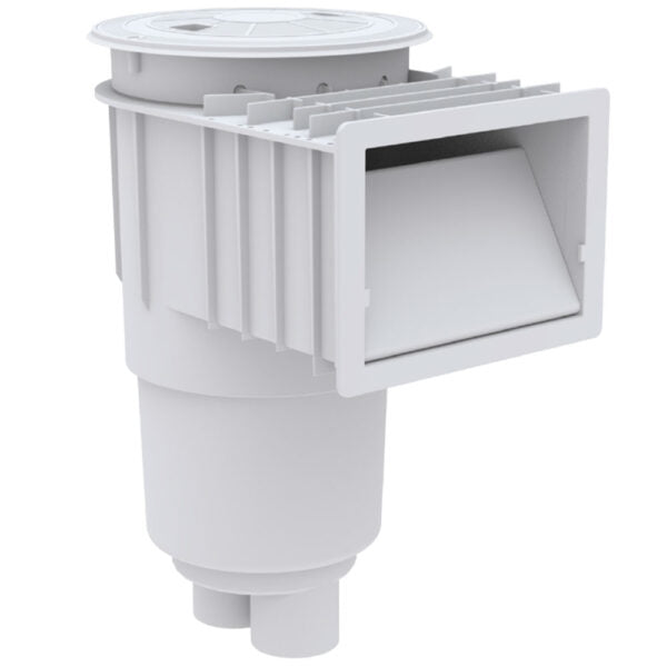 Pentair U-3 Skimmer White w/ White Lid & Frame, 2" Slip with 1-1/2" Slip Reducers, Includes Basket w/o Float |08650-4404