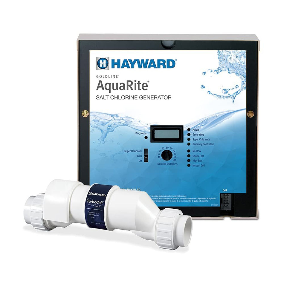 Hayward W3AQR3 AquaRite Salt Chlorination System for In-Ground Pools up to 15,000 Gallons
