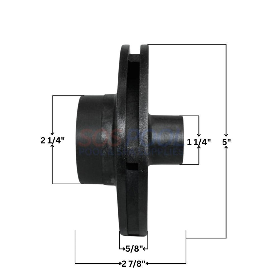 Jandy R0807200, 2HP Impeller with Screw, Backplate O-Ring for Pro Series SHPF/SHPM Pumps