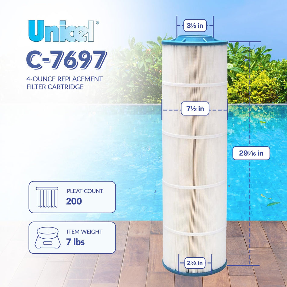 Unicel C-7697 Replacement Pool Filter Cartridge for Harmsco ST/TC 155