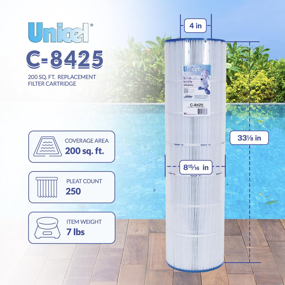 Unicel C-8425 Replacement Pool Filter Cartridge 250 Sq. Ft. for Jandy CS250