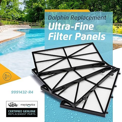 Dolphin Genuine Replacement Part — Ultra-Fine Filter Panels (4PK) — Part Number 9991432-R4